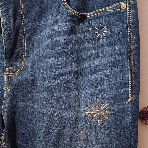 Lane Bryant Seven7 Limited Edition Embellished Jeans - Picture 12 of 16